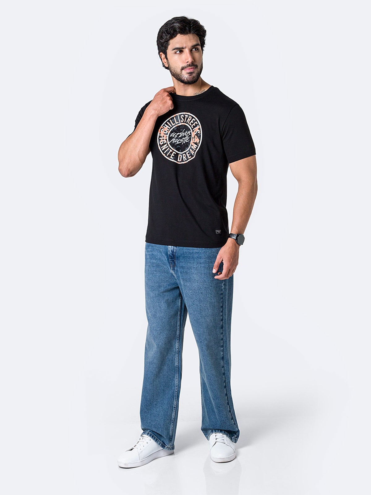 JEAN BAGGY FIT HOMBRE PIONIER STRETCH CADERA ROGELIO - 1