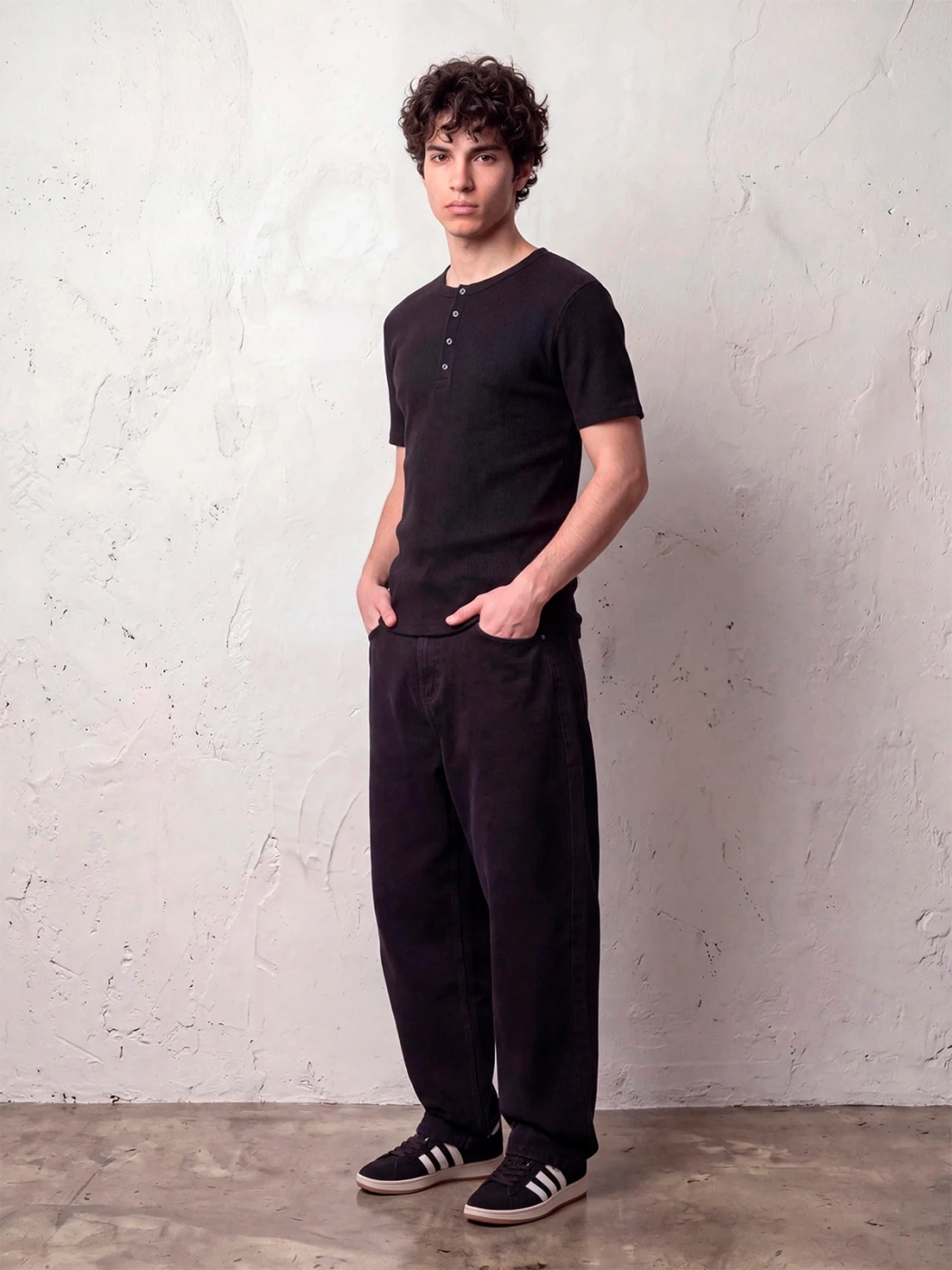 JEANS ALGODÓN BALLOON FIT HOMBRE INDEX NIGHT - 1