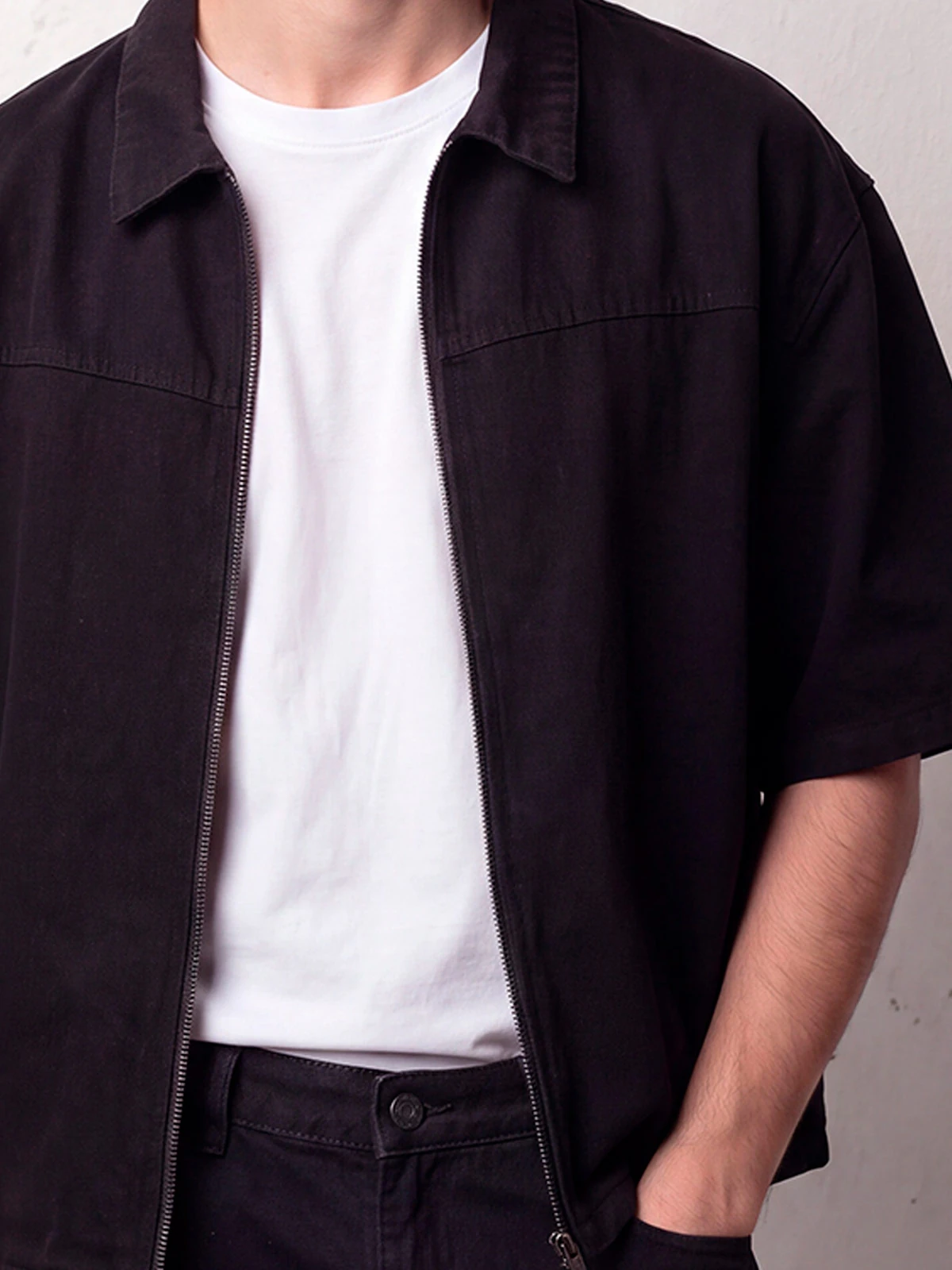 CAMISA MANGA CORTA ALGODÓN HOMBRE INDEX NIGHT RECTO FIT - 4