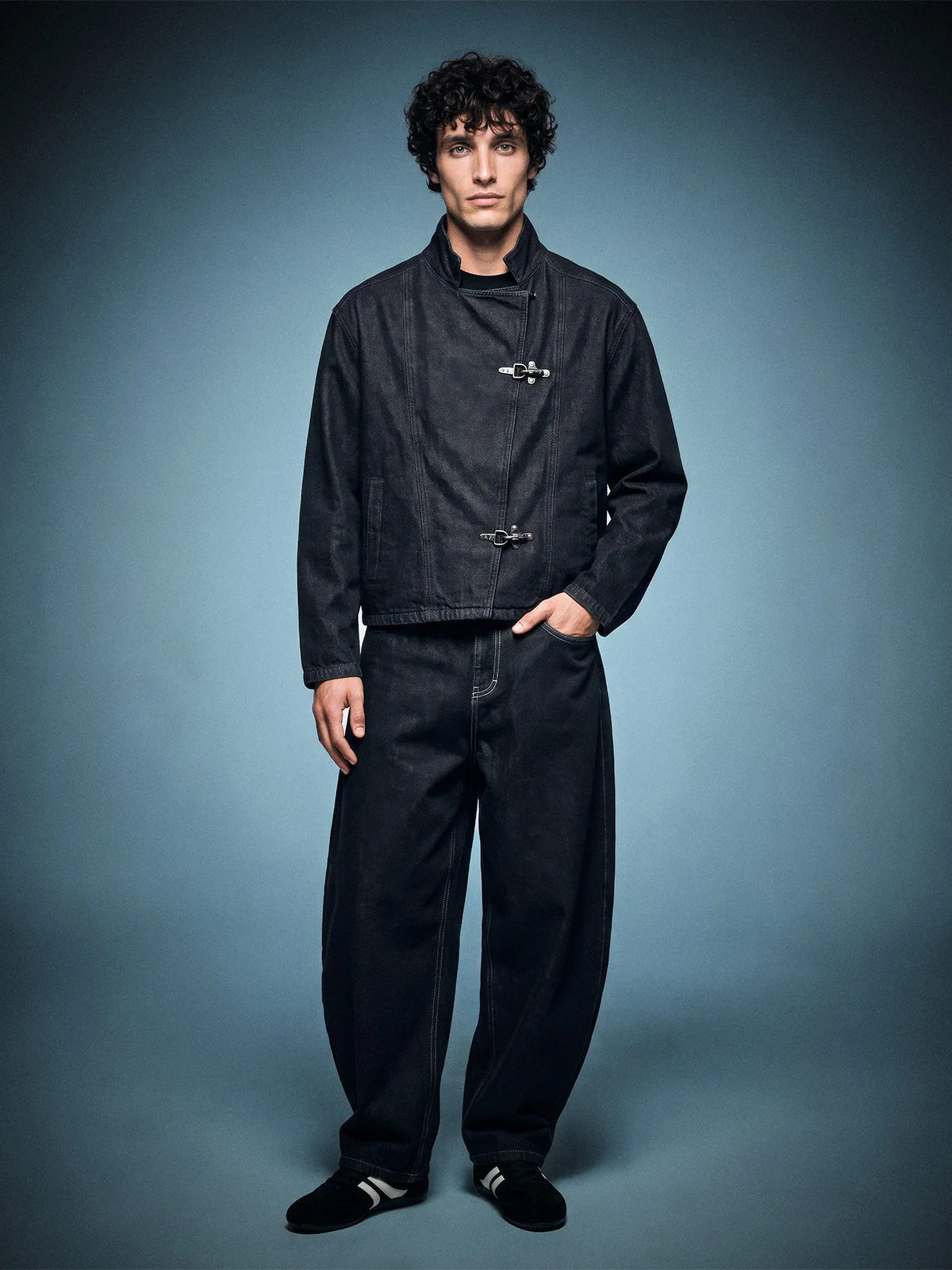 CASACA INDEX HOMBRE BOXY DENIM - 1