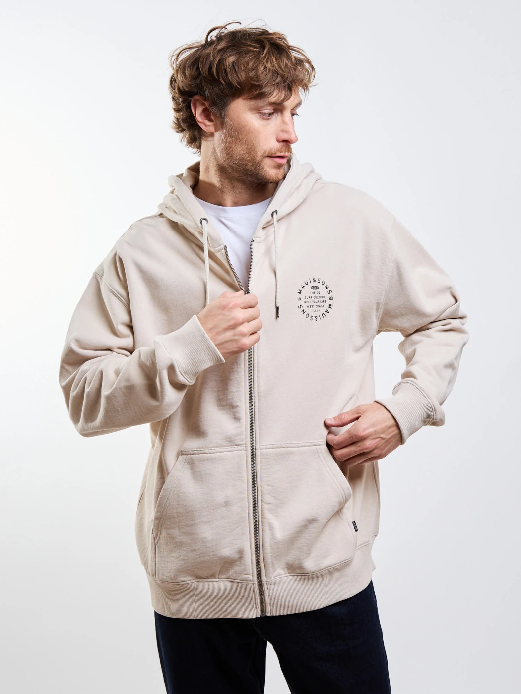 POLERA HOMBRE MAUI AND SONS FULLZIPPER 5O558 - 1