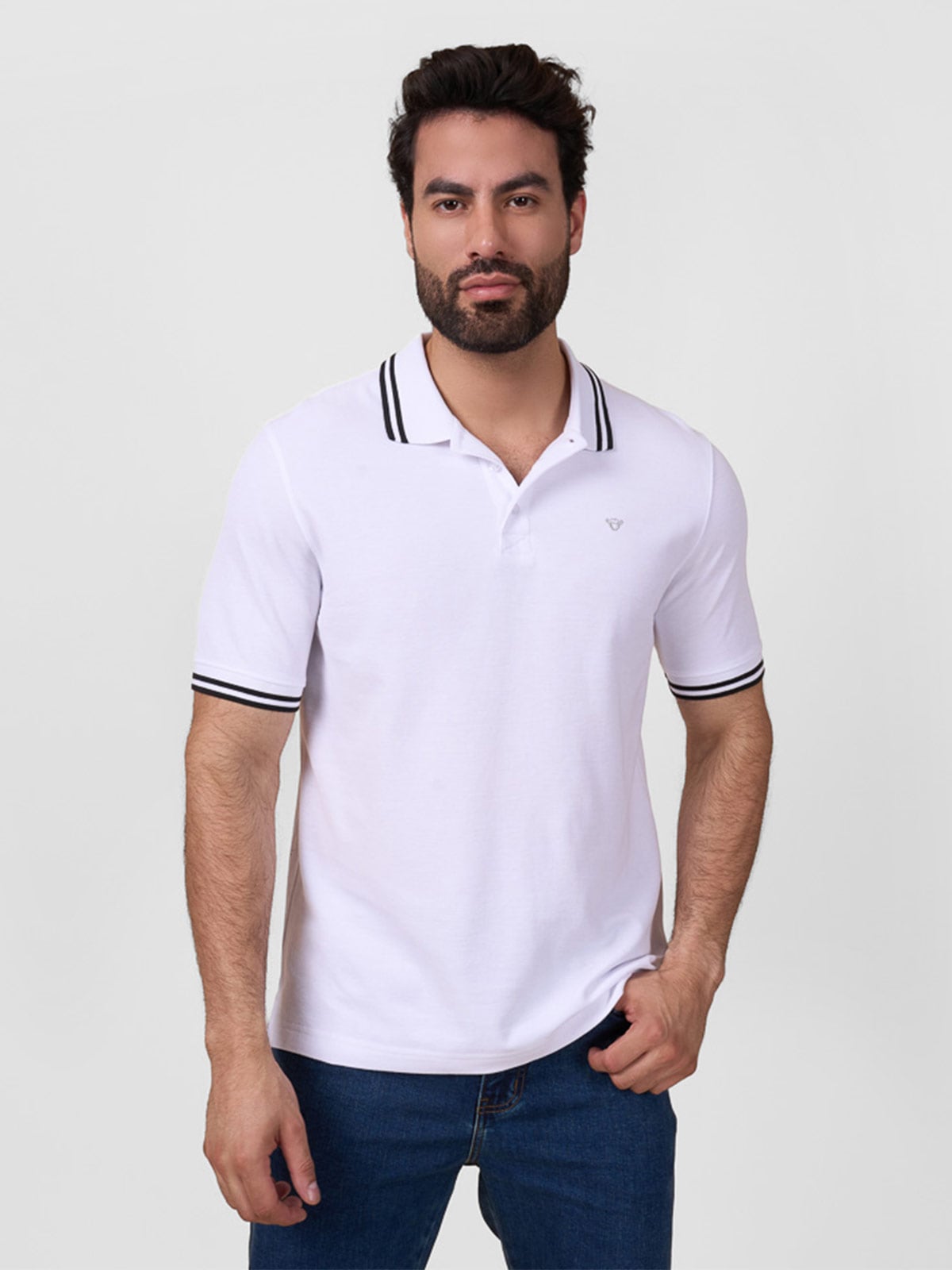POLO BOX FIT MANGA CORTA HOMBRE BRONCO DANN - 1