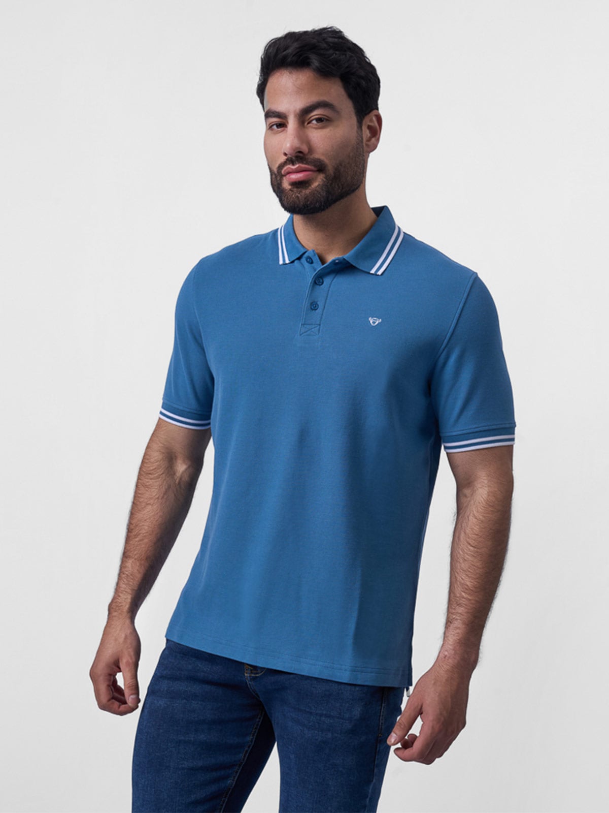POLO BOX FIT MANGA CORTA HOMBRE BRONCO DANN - 1