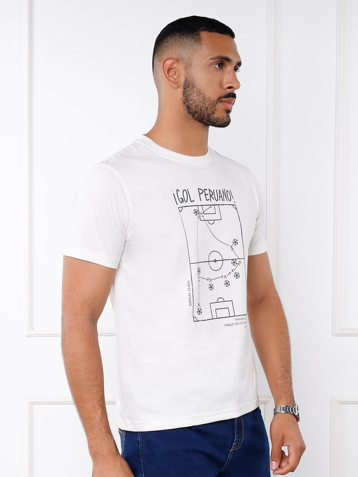 POLO REGULAR FIT MANGA CORTA HOMBRE KANSAS ESTAMPADO AURA - 3