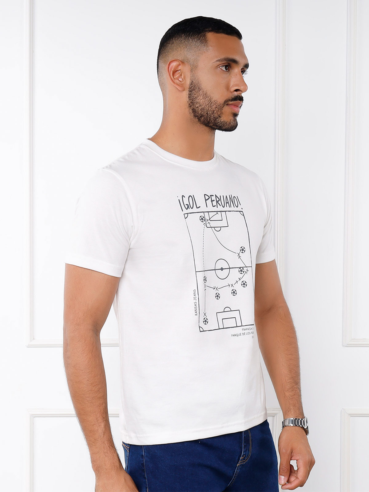 POLO REGULAR FIT MANGA CORTA HOMBRE KANSAS ESTAMPADO AURA - 3