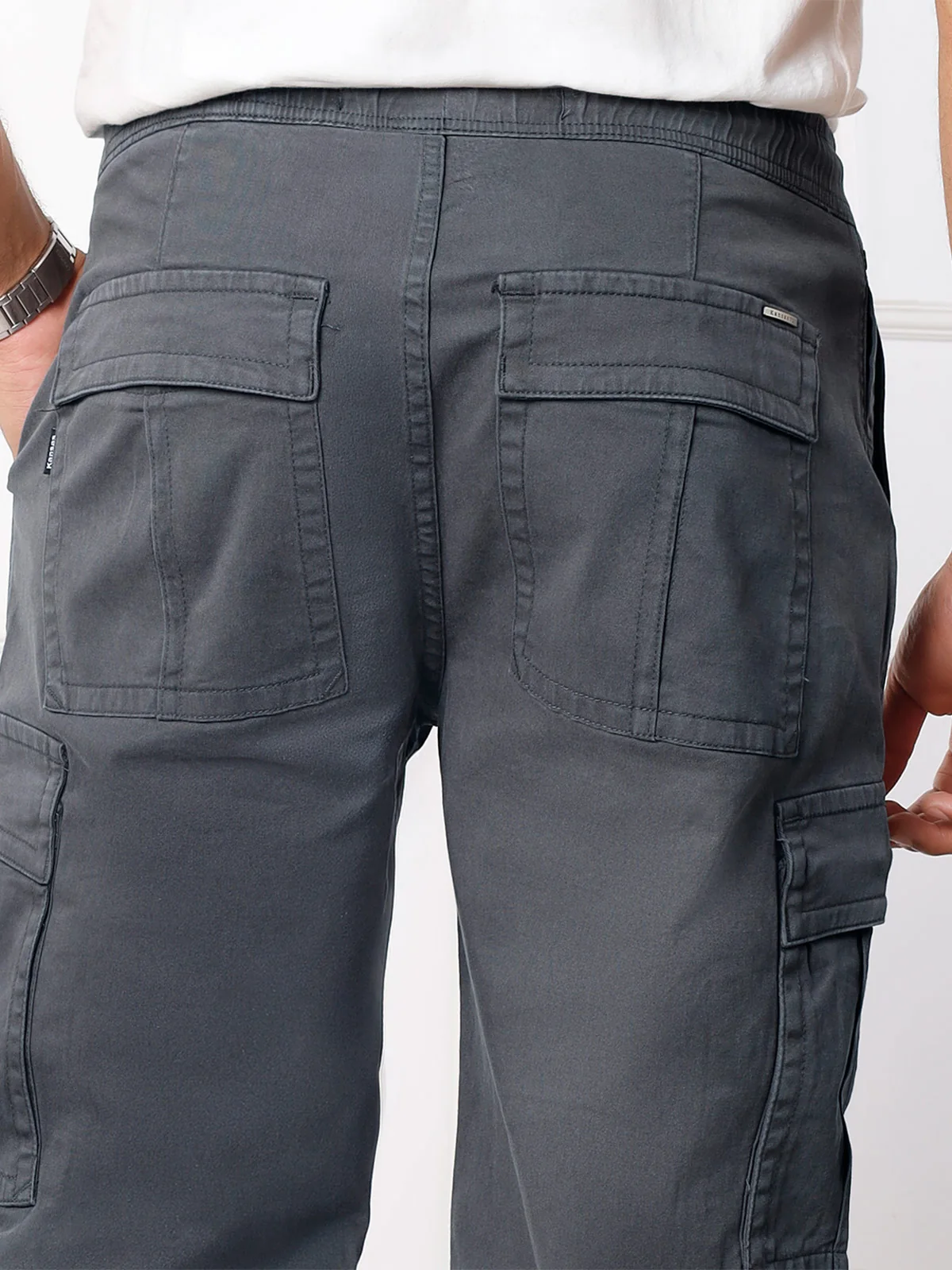 PANTALÓN BAGGY FIT HOMBRE KANSAS CARGO ALGODÓN VALENCIA - 4