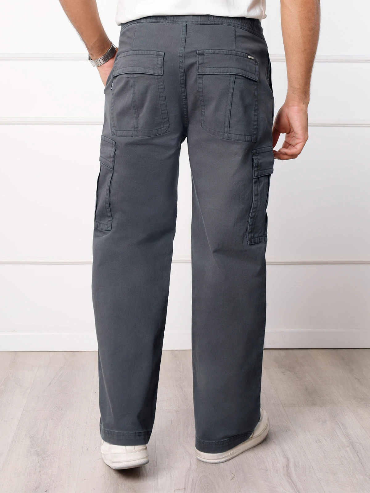 PANTALÓN BAGGY FIT HOMBRE KANSAS CARGO ALGODÓN VALENCIA - 2