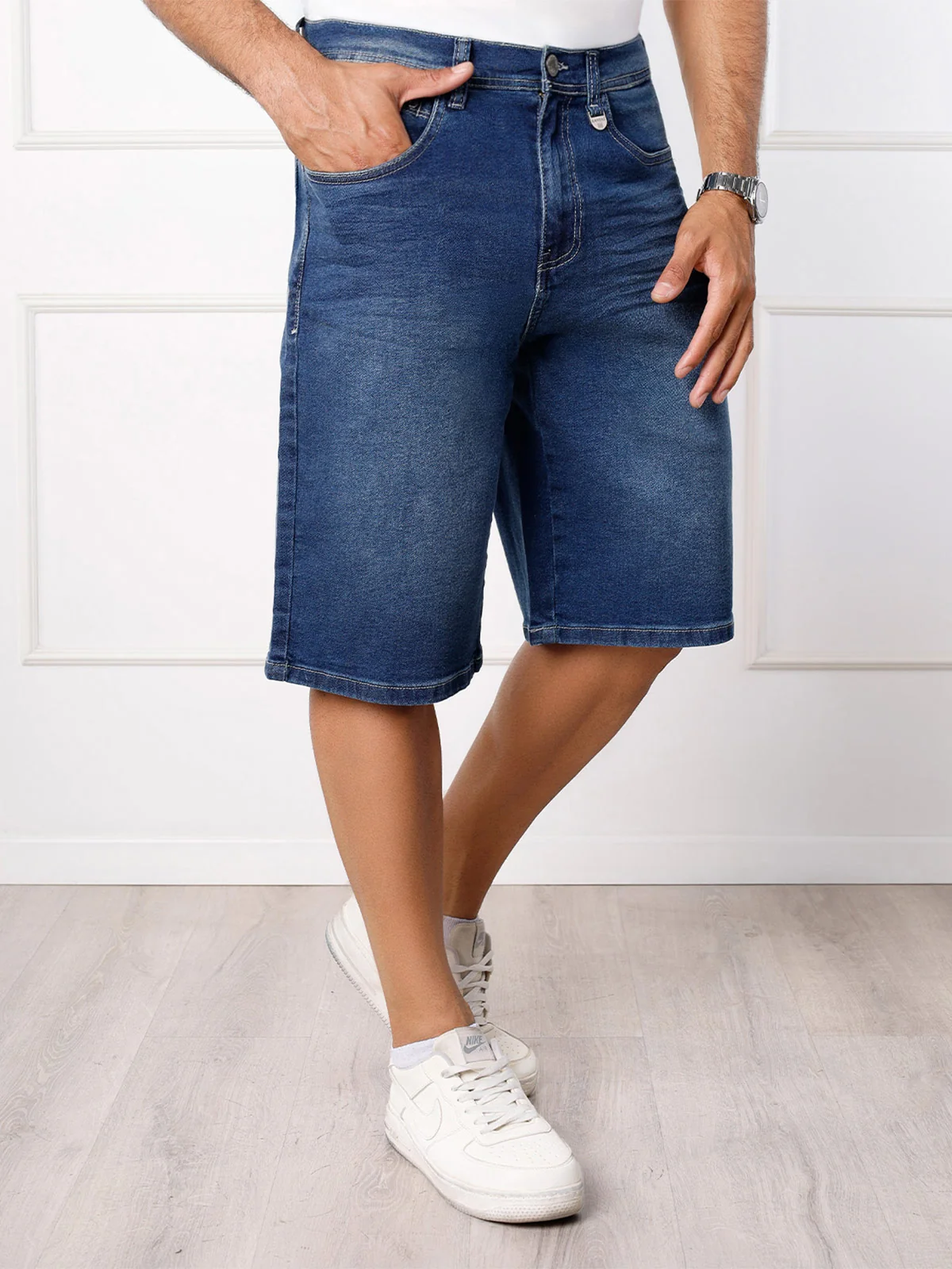 BERMUDA BAGGY FIT HOMBRE KANSAS DENIM ELIO - 1