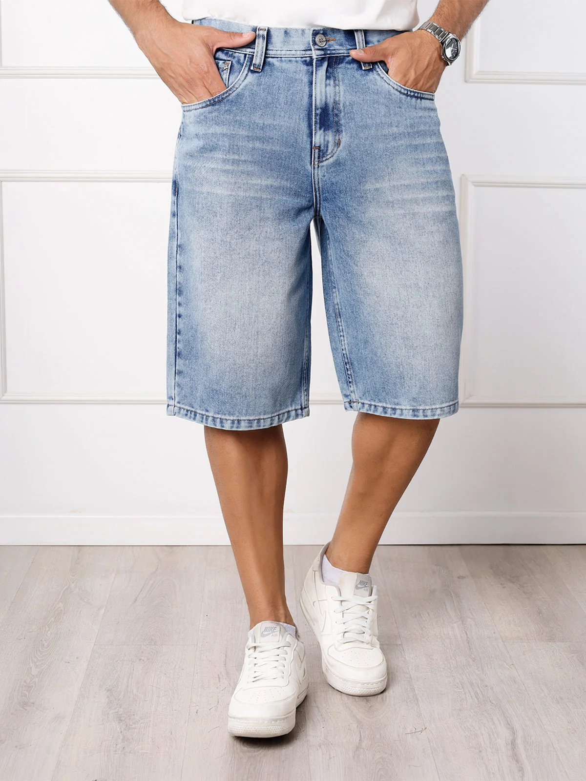 BERMUDA BAGGY FIT HOMBRE KANSAS DENIM ELIO - 1