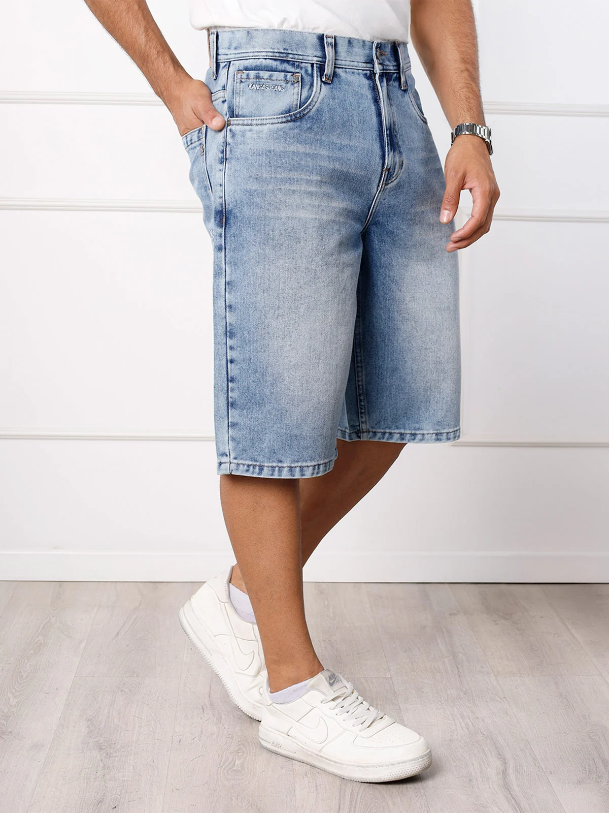 BERMUDA BAGGY FIT HOMBRE KANSAS DENIM ELIO - 3