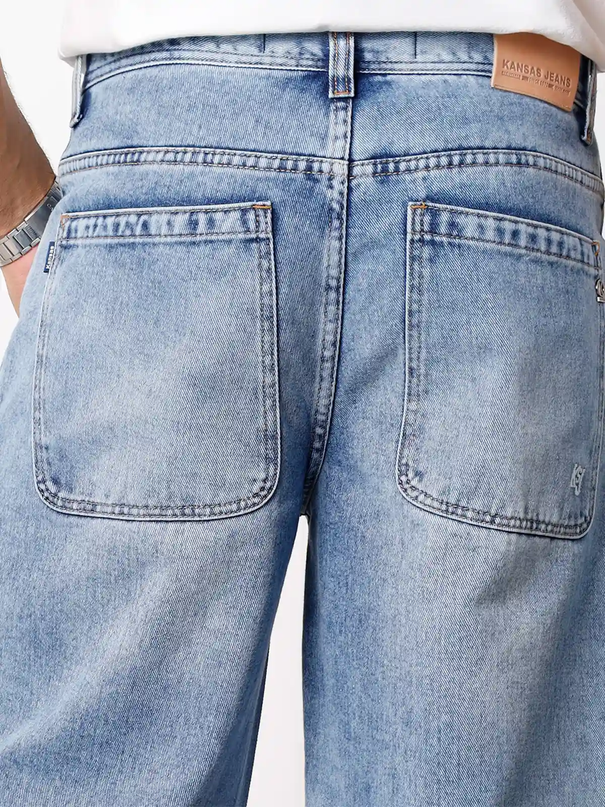 BERMUDA BAGGY FIT HOMBRE KANSAS DENIM ELIO - 4