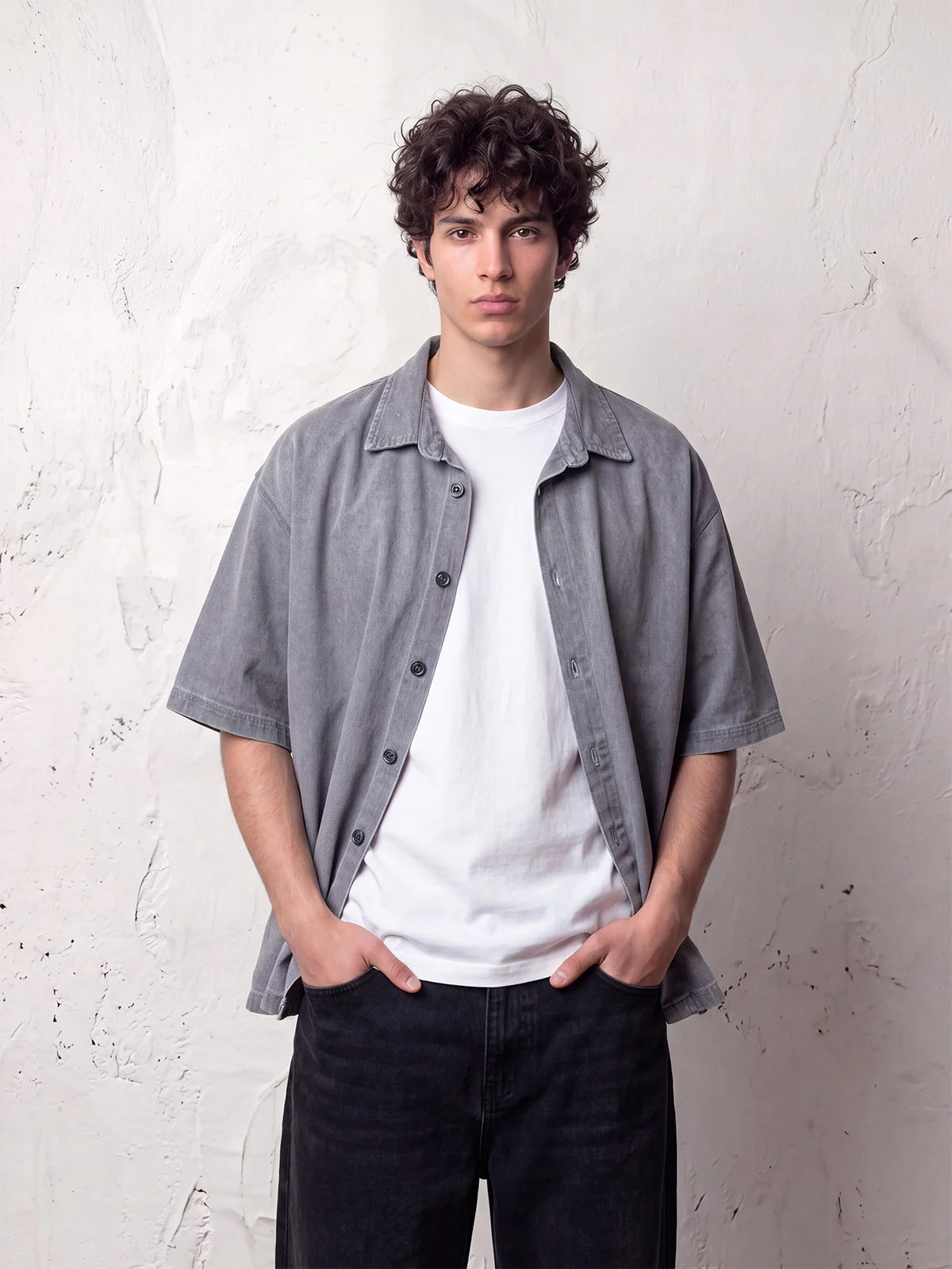 CAMISA MANGA CORTA ALGODÓN HOMBRE INDEX - 1