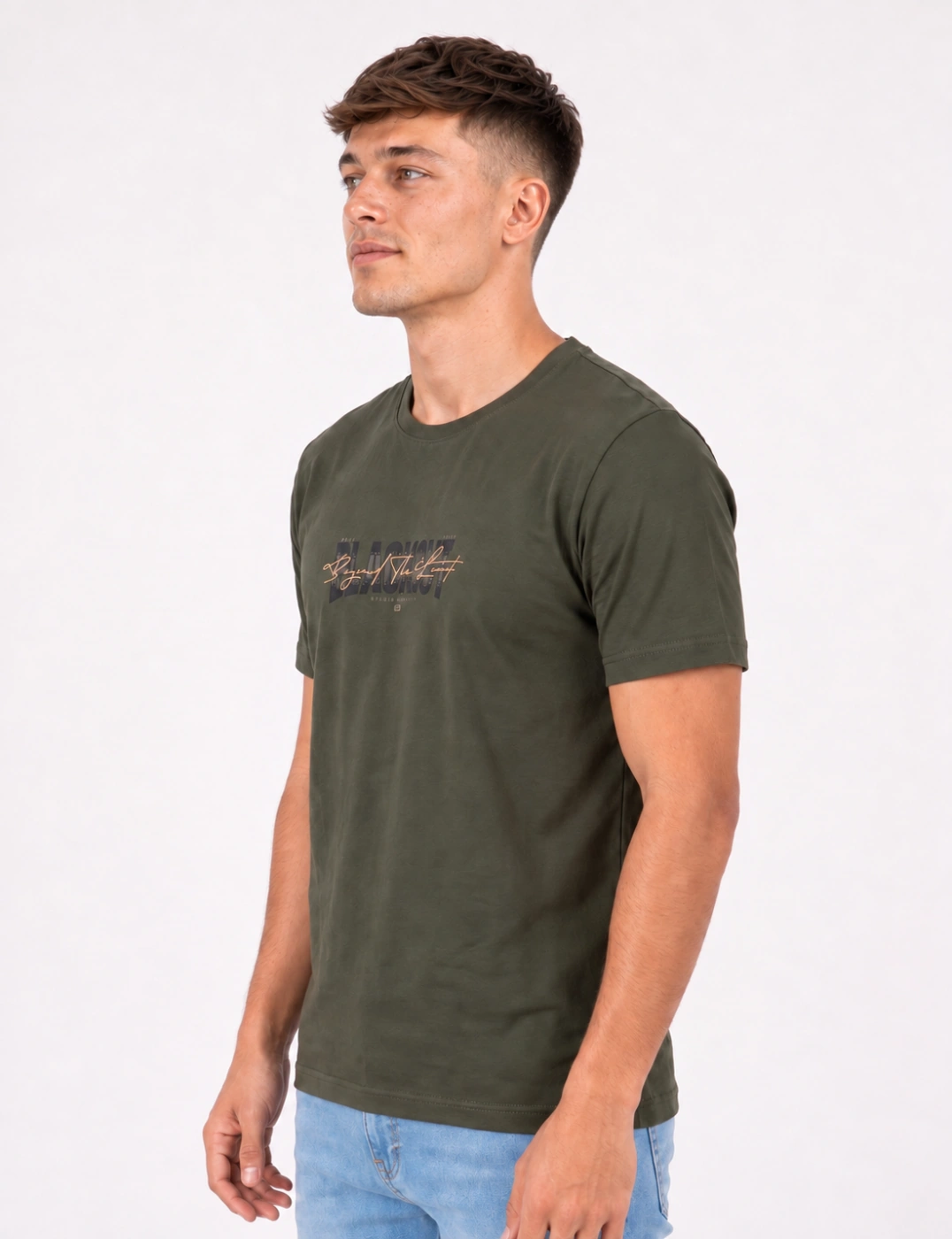 POLO MANGA CORTA ALGODÓN HOMBRE BLACKOUT CUELLO REDONDO - 2