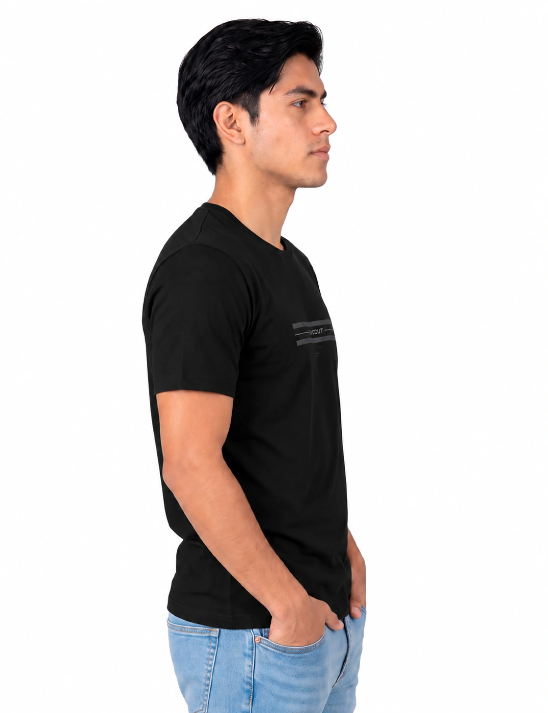 POLO MANGA CORTA ALGODÓN HOMBRE BLACKOUT CUELLO REDONDO - 3