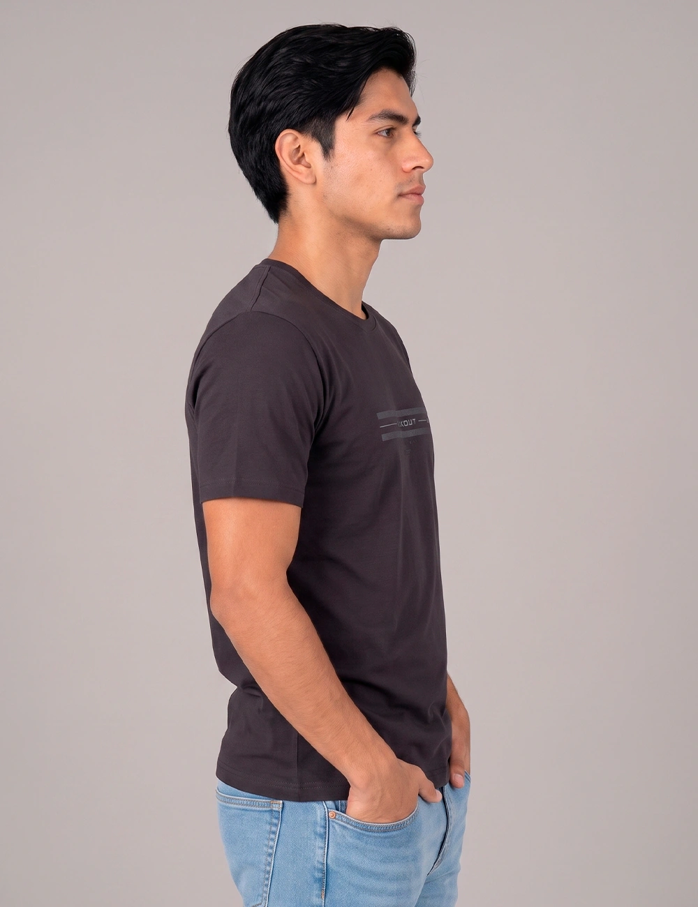 POLO MANGA CORTA ALGODÓN HOMBRE BLACKOUT CUELLO REDONDO - 3