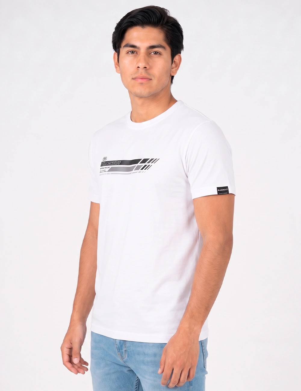 POLO MANGA CORTA ALGODÓN HOMBRE BLACKOUT CUELLO REDONDO - 3