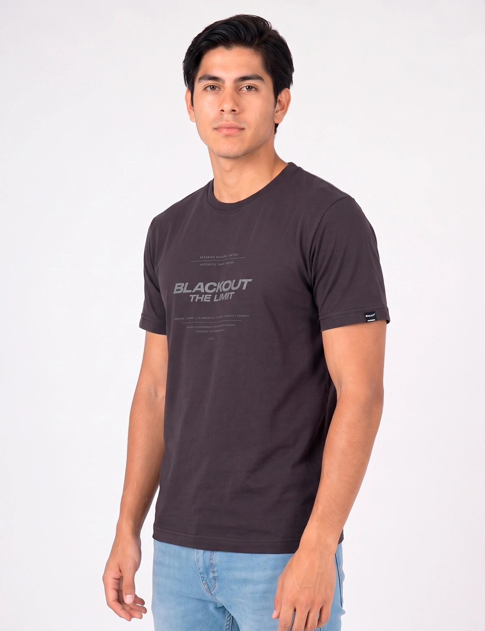 POLO MANGA CORTA ALGODÓN HOMBRE BLACKOUT CUELLO REDONDO - 2
