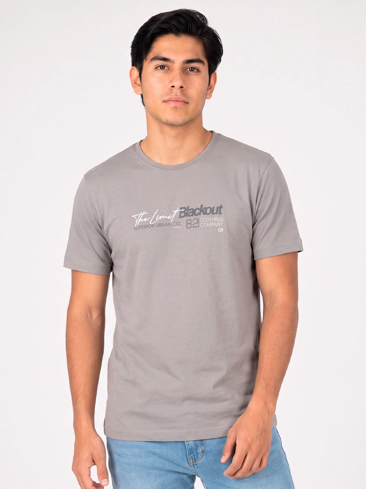 POLO MANGA CORTA ALGODÓN HOMBRE BLACKOUT CUELLO REDONDO - 1