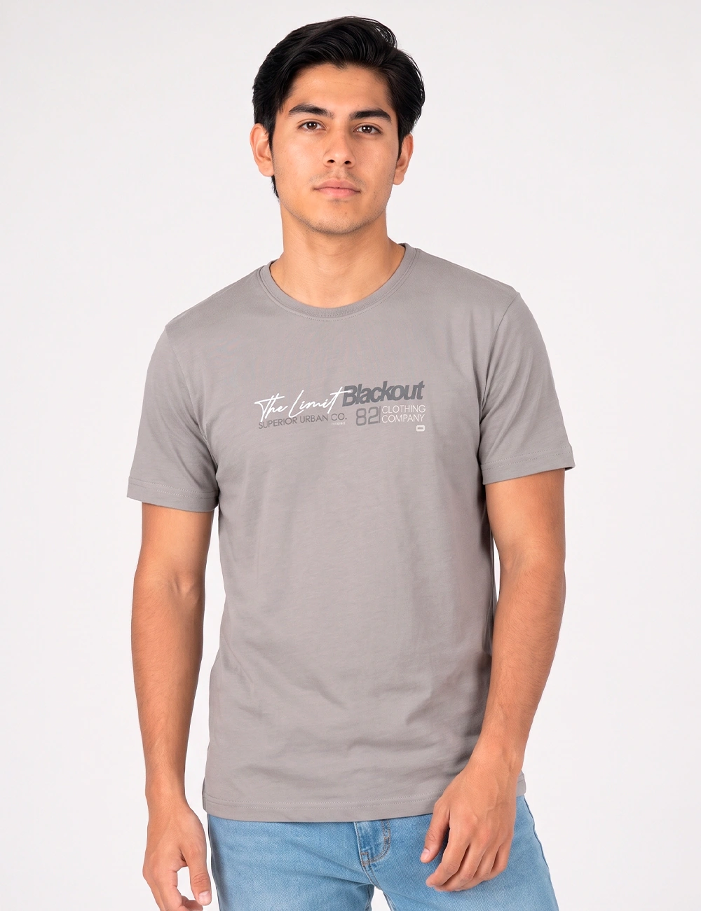 POLO MANGA CORTA ALGODÓN HOMBRE BLACKOUT CUELLO REDONDO - 1