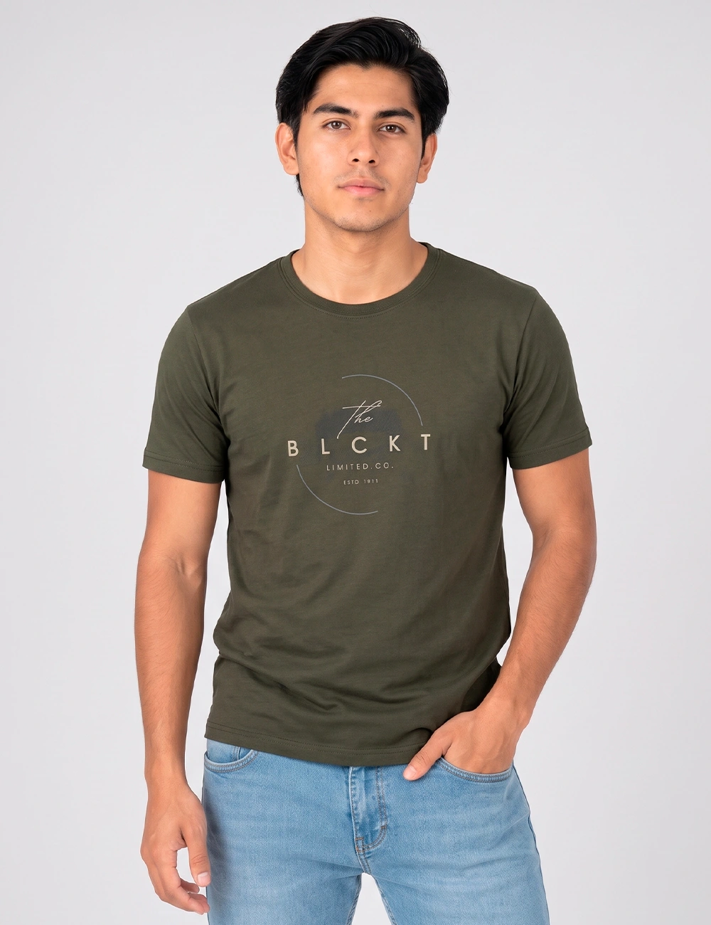 POLO MANGA CORTA ALGODÓN HOMBRE BLACKOUT CUELLO REDONDO - 1
