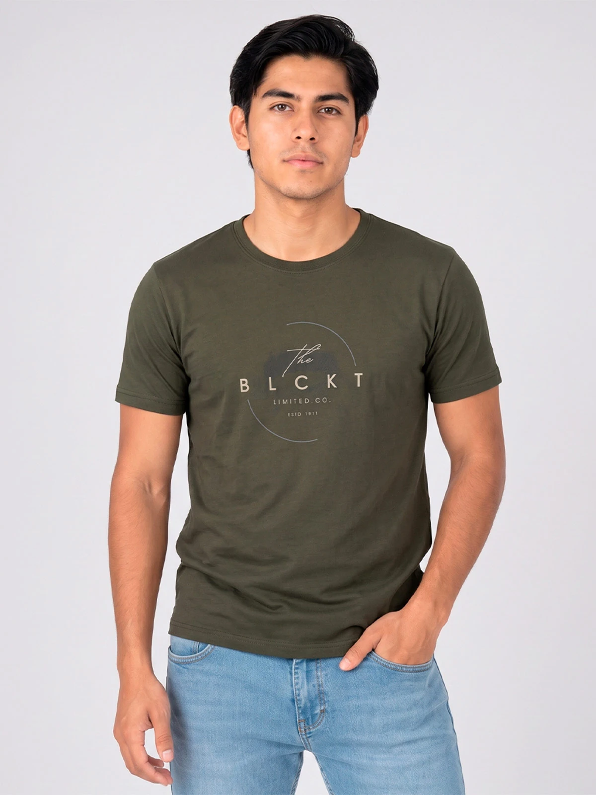 POLO MANGA CORTA ALGODÓN HOMBRE BLACKOUT CUELLO REDONDO - 1