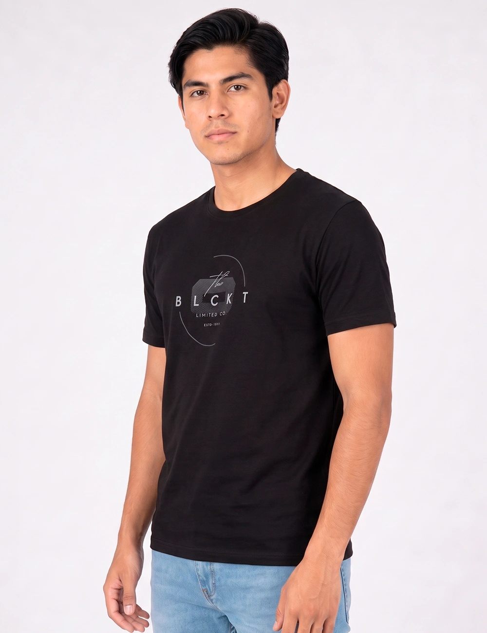 POLO MANGA CORTA ALGODÓN HOMBRE BLACKOUT CUELLO REDONDO - 2