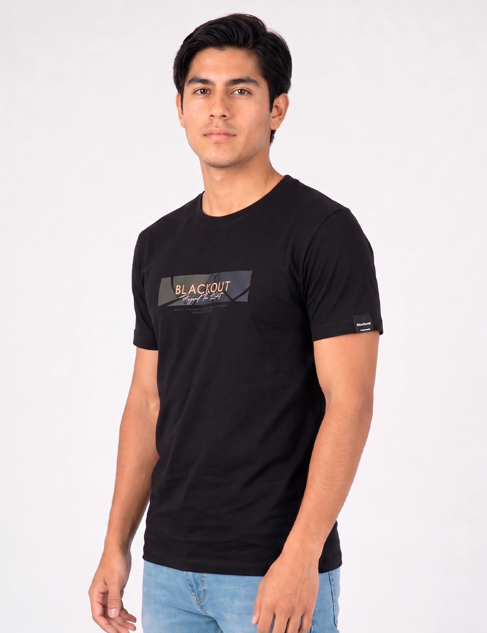 POLO MANGA CORTA ALGODÓN HOMBRE BLACKOUT CUELLO REDONDO - 3