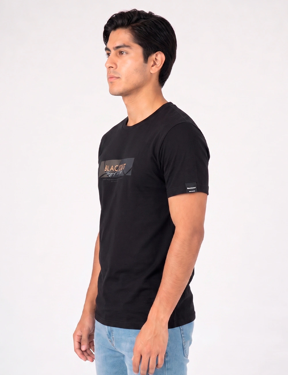 POLO MANGA CORTA ALGODÓN HOMBRE BLACKOUT CUELLO REDONDO - 2