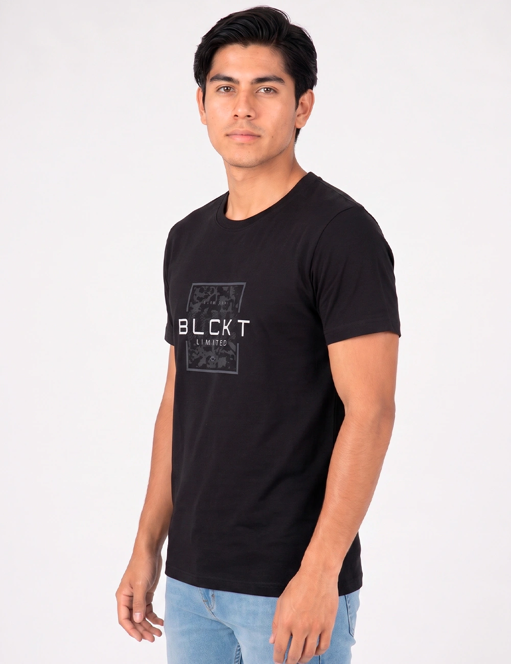 POLO MANGA CORTA ALGODÓN HOMBRE BLACKOUT CUELLO REDONDO - 3