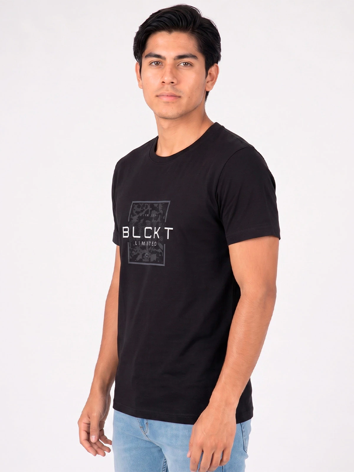 POLO MANGA CORTA ALGODÓN HOMBRE BLACKOUT CUELLO REDONDO - 3