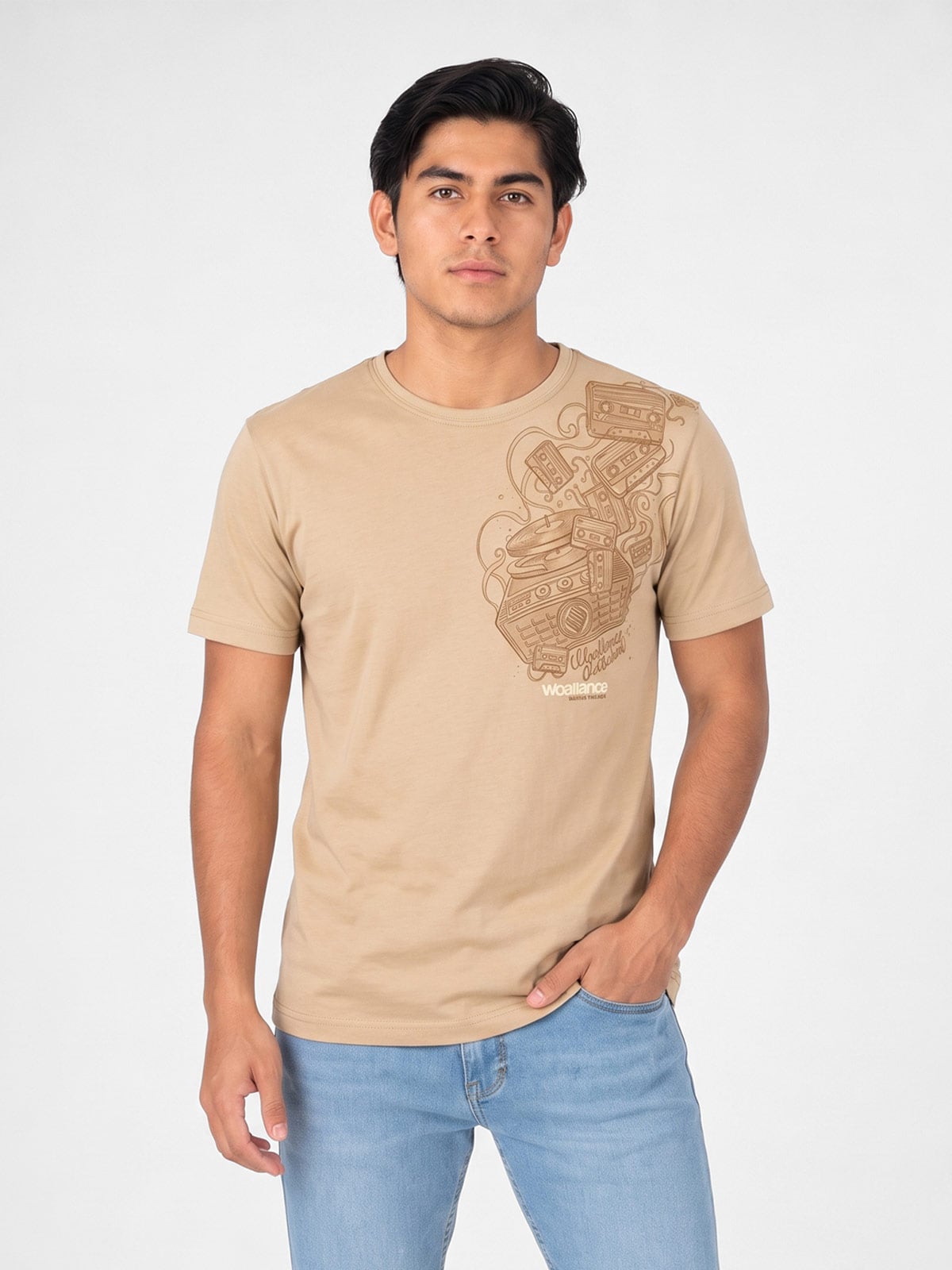 POLO REGULAR FIT MANGA CORTA HOMBRE WOALLANCE ALGODÓN CUELLO REDONDO CLÁSICO - 1