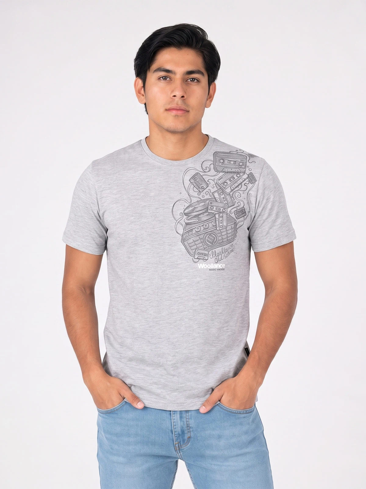 POLO REGULAR FIT MANGA CORTA HOMBRE WOALLANCE ALGODÓN CUELLO REDONDO CLÁSICO - 1