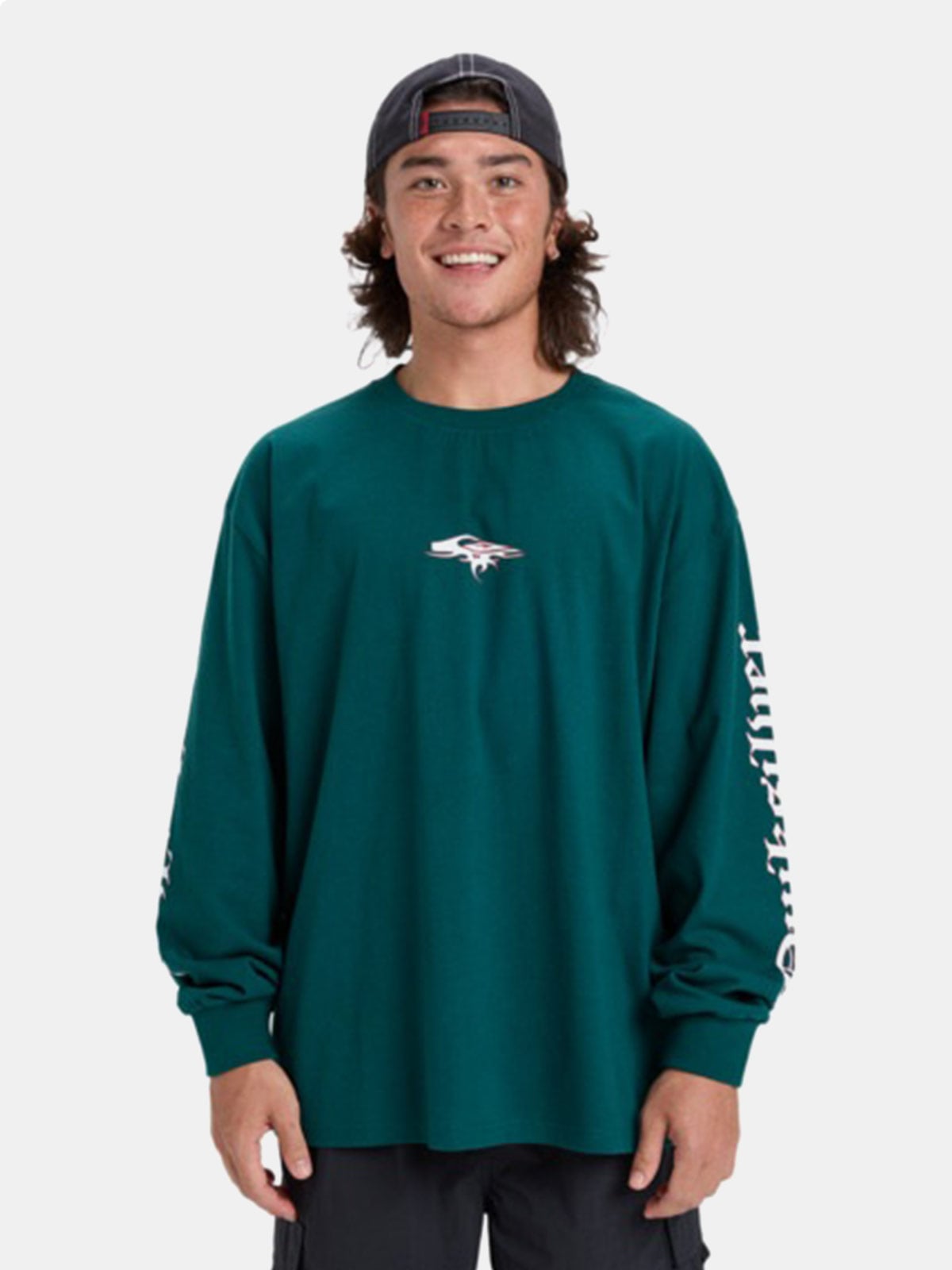 POLO MANGA LARGA HOMBRE QUIKSILVER MERCURY OLD ENGLISH ALGODÓN - 1
