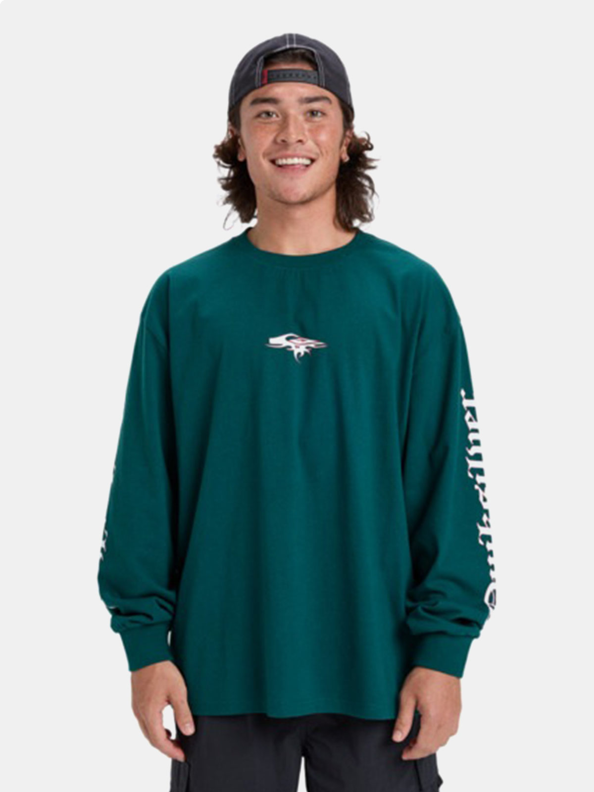POLO MANGA LARGA HOMBRE QUIKSILVER MERCURY OLD ENGLISH ALGODÓN - 1