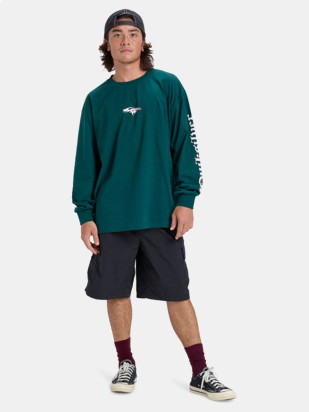 POLO MANGA LARGA HOMBRE QUIKSILVER MERCURY OLD ENGLISH ALGODÓN - 6