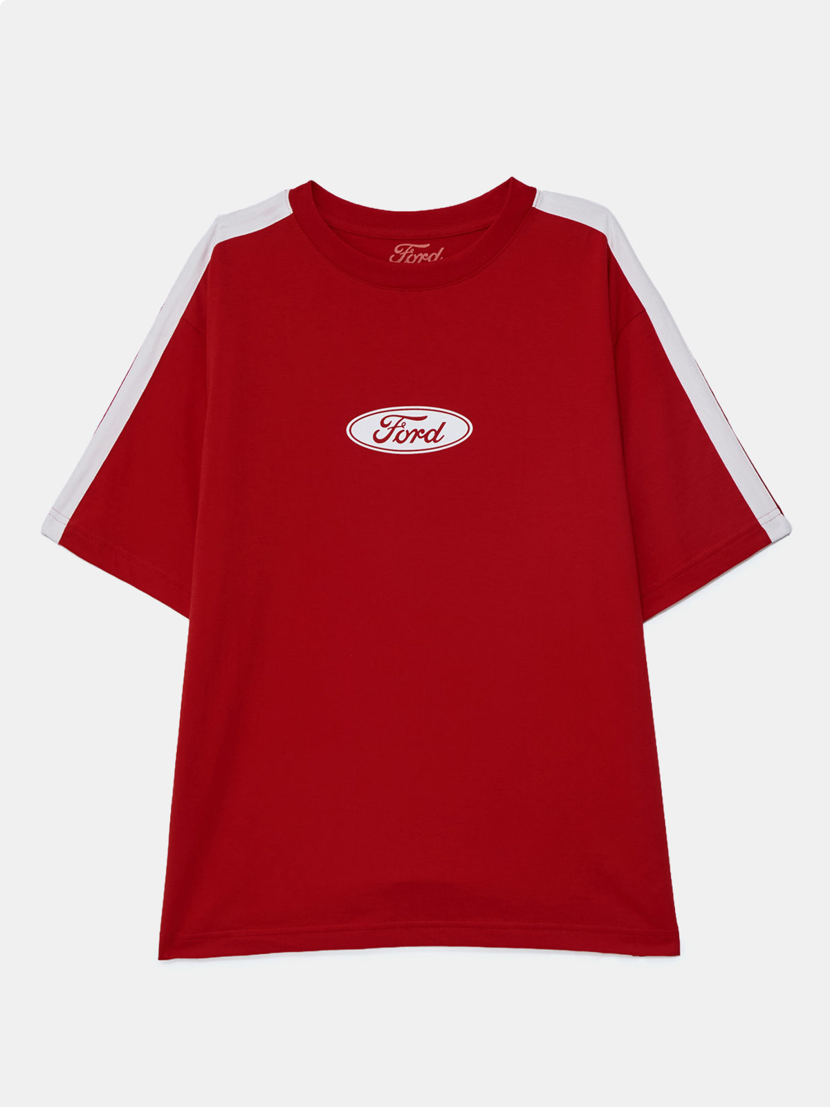 POLO MANGA CORTA ALGODÓN HOMBRE INDEX OVERSIZE FORD ROJO - 1