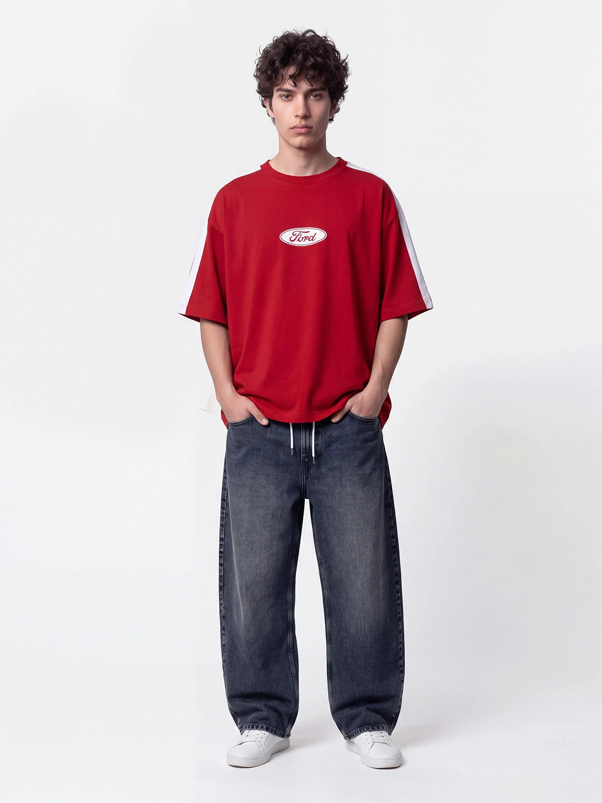 POLO MANGA CORTA ALGODÓN HOMBRE INDEX OVERSIZE FORD - 5