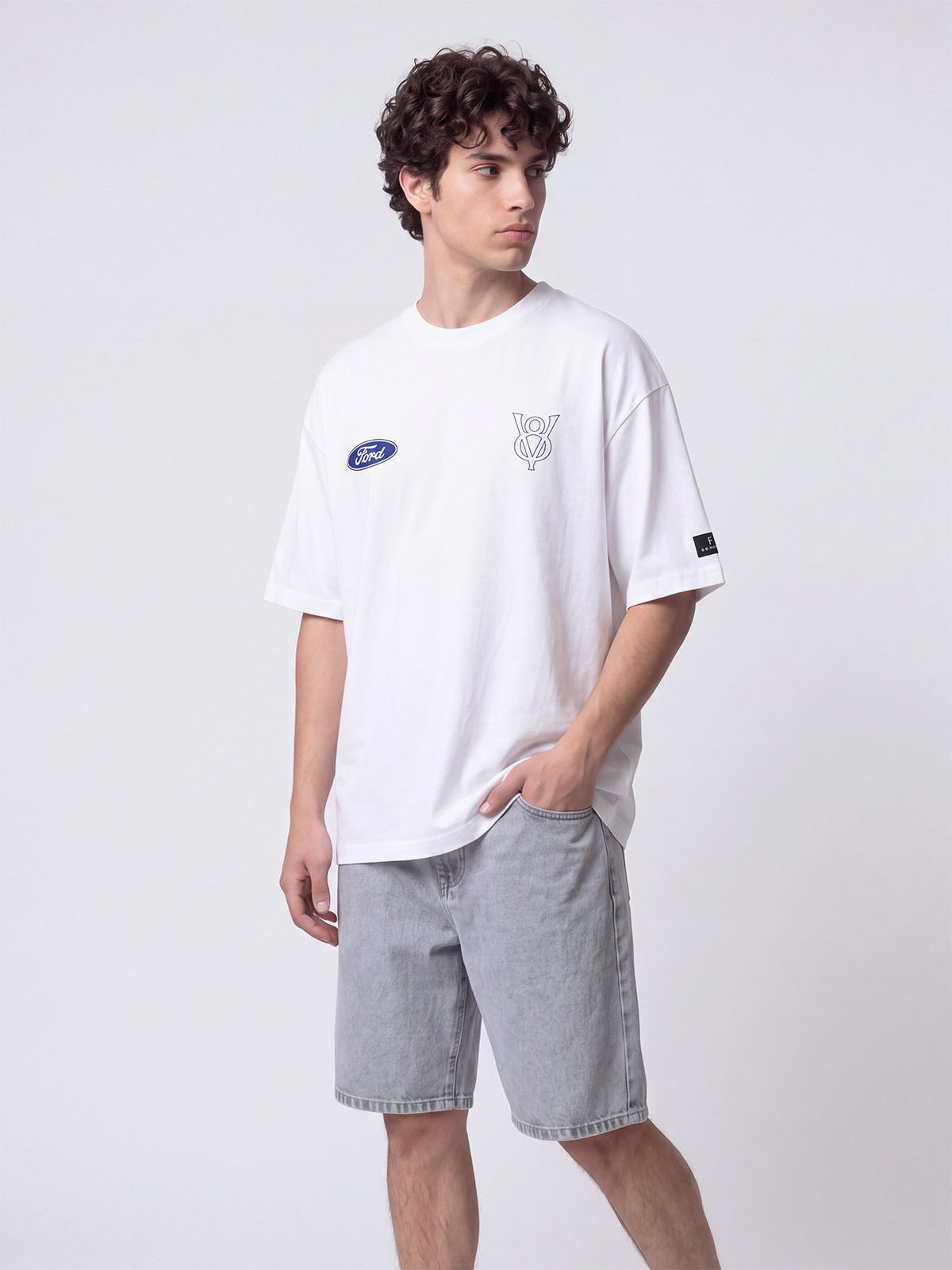 POLO MANGA CORTA ALGODÓN HOMBRE INDEX OVERSIZE FORD - 1