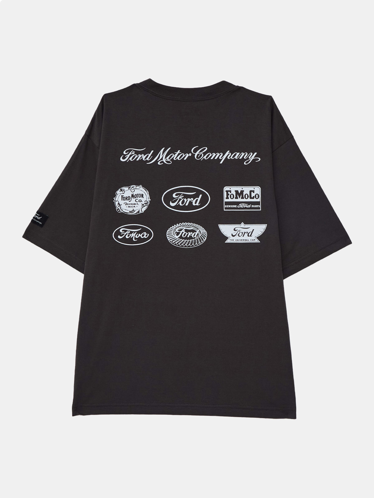 POLO MANGA CORTA ALGODÓN HOMBRE INDEX OVERSIZE FORD GRIS - 2