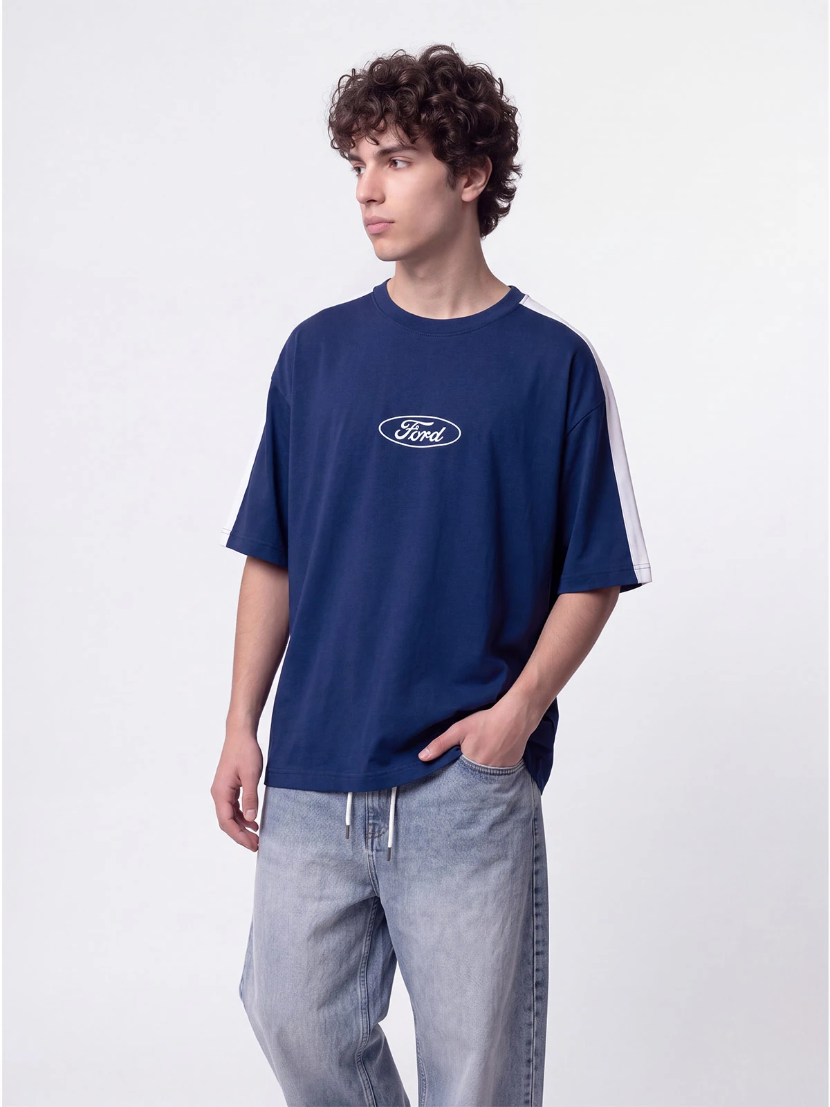 POLO MANGA CORTA ALGODÓN HOMBRE INDEX OVERSIZE FORD - 1