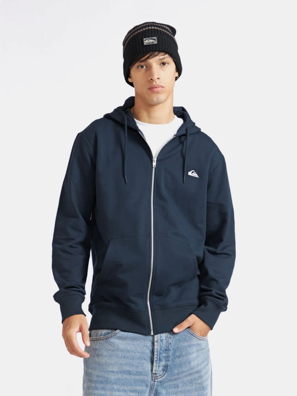 POLERA HOMBRE QUIKSILVER BASIC HOOD CIERRE - 1