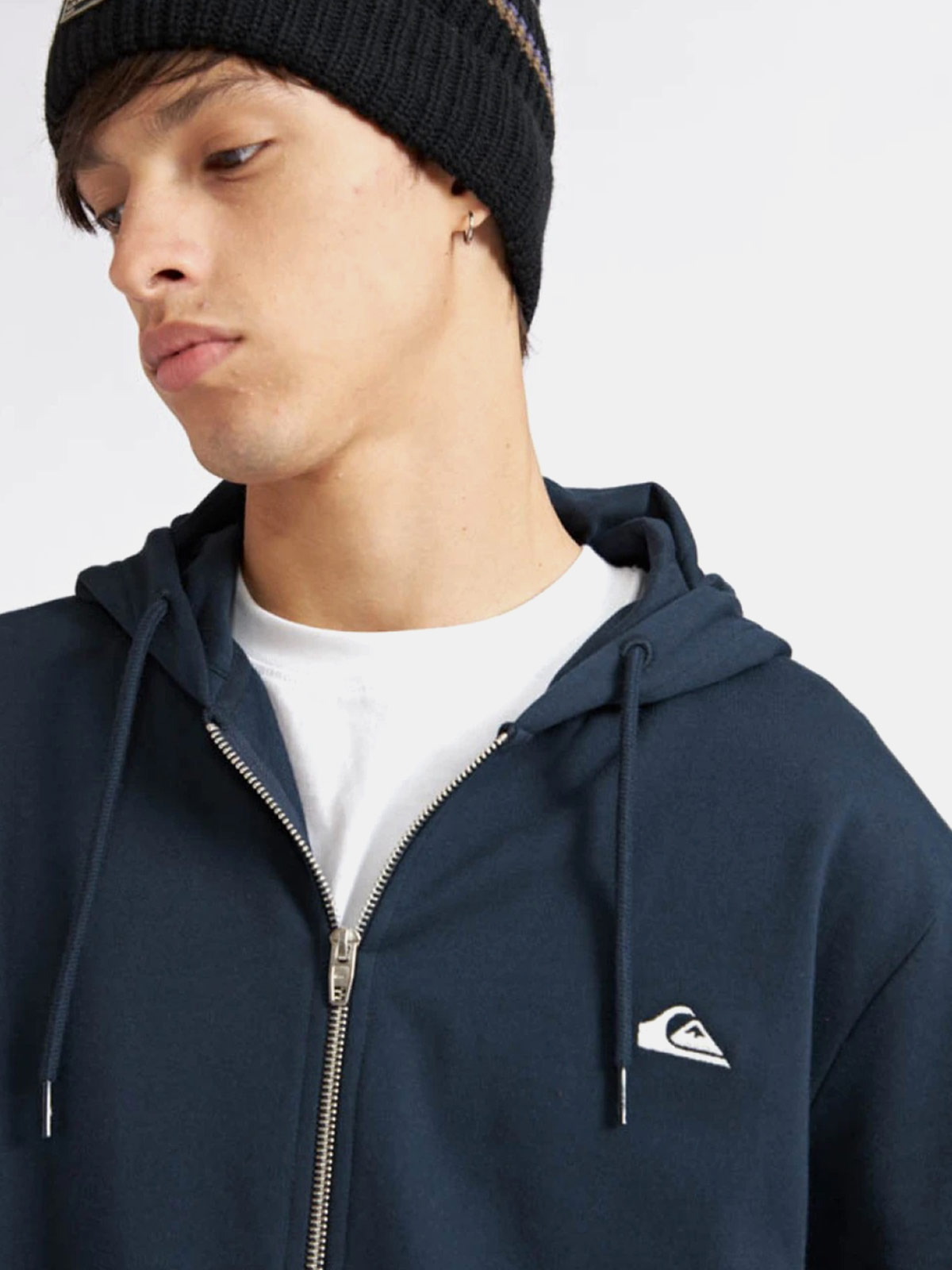 POLERA HOMBRE QUIKSILVER BASIC HOOD CIERRE - 3
