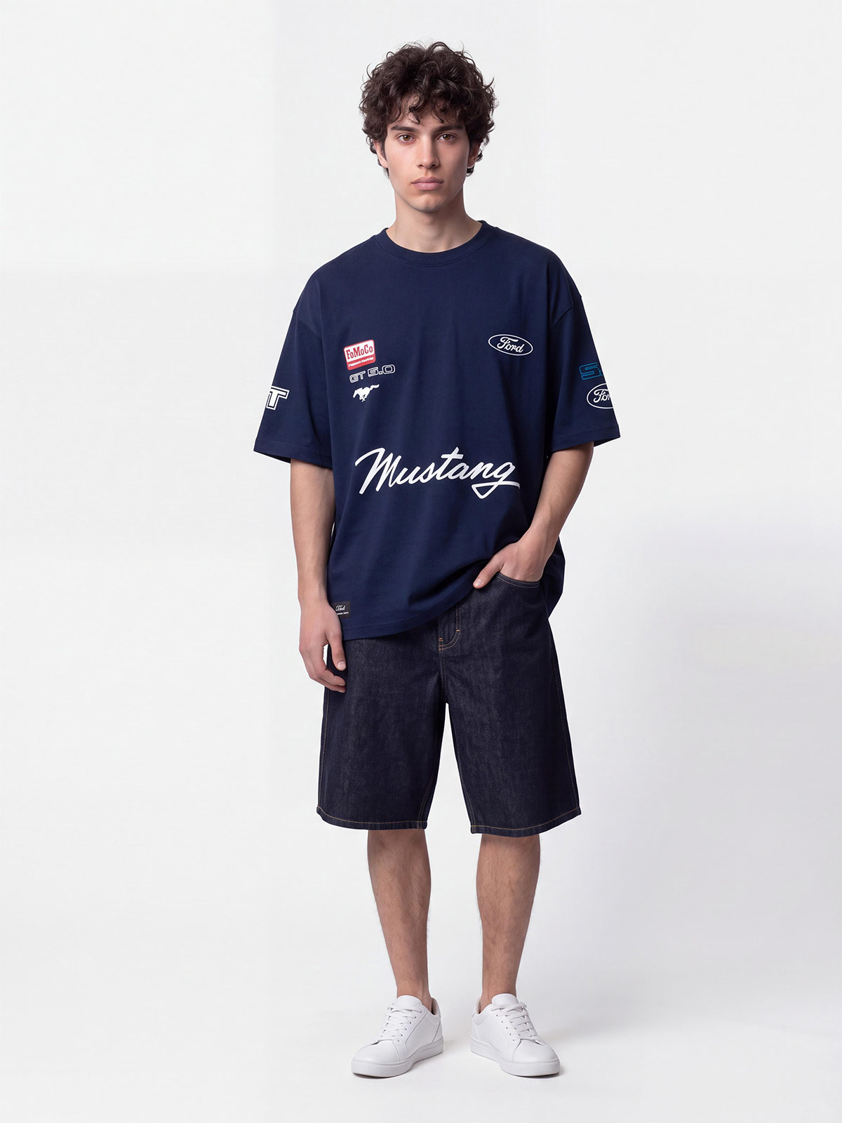 POLO MANGA CORTA ALGODÓN HOMBRE INDEX OVERSIZE MUSTANG - 4