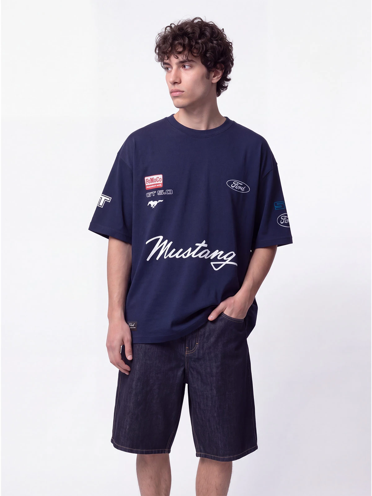 POLO MANGA CORTA ALGODÓN HOMBRE INDEX OVERSIZE MUSTANG - 1