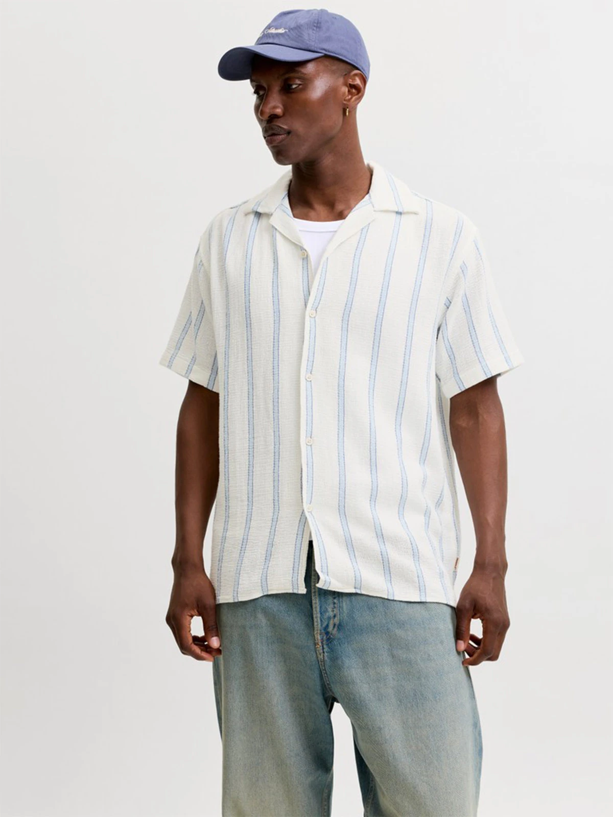 CAMISA MANGA CORTA ALGODÓN HOMBRE JACK & JONES STRIPE - 1
