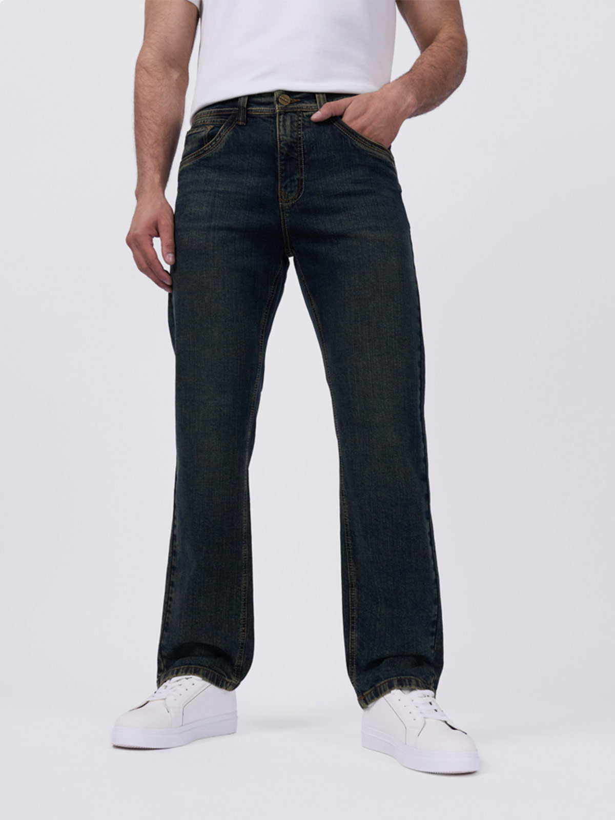 JEAN REGULAR FIT HOMBRE BRONCO ALGODÓN PYETRO - 2