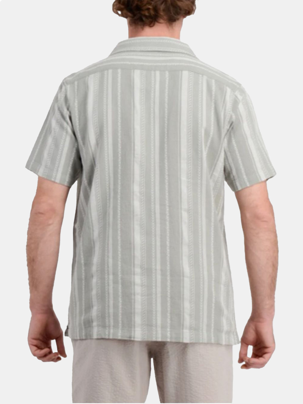 CAMISA MANGA CORTA HOMBRE O'NEILL BOLSILLOS JAQUARD JADEITE - 2
