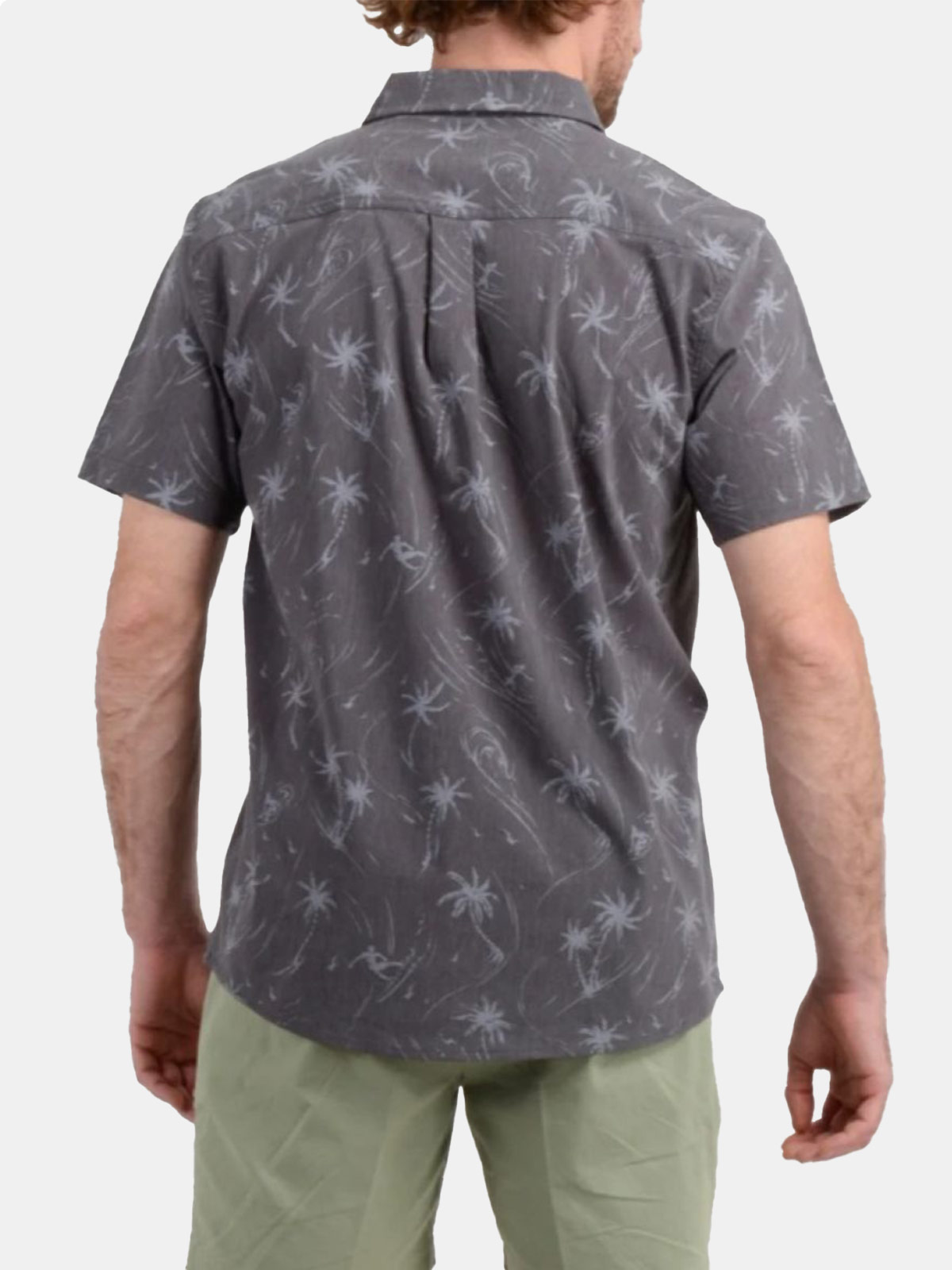 CAMISA MANGA CORTA HOMBRE O'NEILL BOLSILLO GRAPHITE PALM - 2