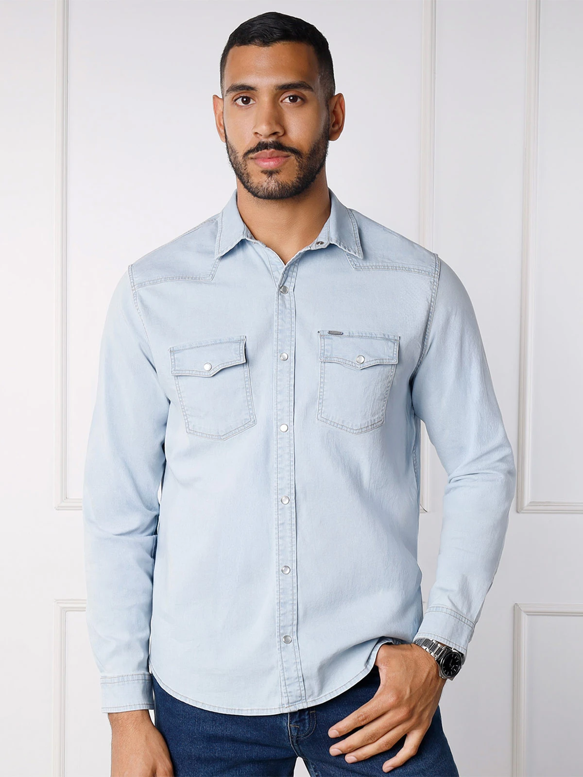 CAMISA MANGA LARGA HOMBRE KANSAS REGULAR FIT - 1