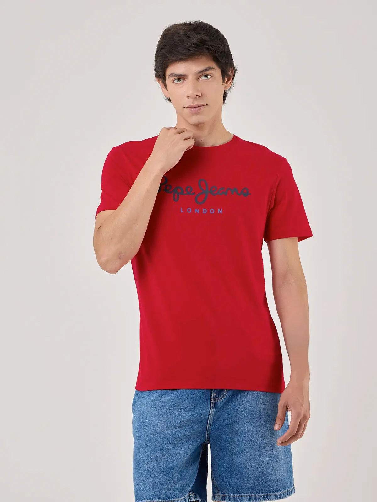 POLO MANGA CORTA ALGODÓN HOMBRE PEPE JEANS ROJO - 1